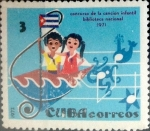 Stamps Cuba -  Intercambio 0,80  usd 3 cents. 1972