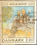 Stamps Denmark -  Intercambio 1,00  usd 2,80 krone  1985