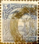Stamps America - Ecuador -  Intercambio 0,50 usd 5 cents. 1887
