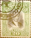 Stamps : America : Ecuador :  Intercambio 0,35 usd 20 cents. 1907