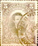 Stamps Ecuador -  Intercambio 0,20 usd 5 cents. 1901