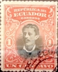Sellos de America - Ecuador -  Intercambio 0,20 usd 1 cents. 1901