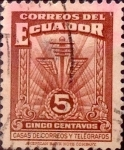 Stamps : America : Ecuador :  Intercambio 0,20 usd 5 cents. 1940