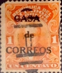 Stamps Ecuador -  Intercambio 0,30 usd 1 cents. 1920