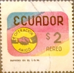 Stamps : America : Ecuador :  Intercambio 0,20 usd 2 sucres 1970