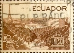 Stamps : America : Ecuador :  Intercambio 0,20 usd 80 cents. 1958