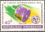Sellos de Africa - Rwanda -  TELECOMUNICACIONES.  CENTENARIO  DE  LA  ITU.