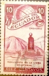 Stamps : America : Ecuador :  Intercambio 0,20 usd 10 cents. 1949