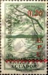 Stamps Ecuador -  Intercambio 0,25 usd 20 sobre 50 cents. 1949