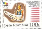 Stamps Romania -  JUEGOS  OLÌMPICOS  DE  VERANO.  ATLANTA  1995.  GIMNASIA  EN  LOS  AROS.