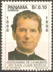 Stamps Panama -  CENTENARIO  DE  LA  MUERTE  DE  SAN  JUAN  BOSCO. 1888-1988