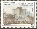 Stamps Panama -  BICENTENARIO  DE  LA  REVOLUCIÒN  FRANCESA.  DEMOLICIÒN  DE  LA  BASTILLA.