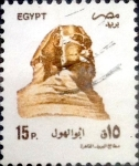 Stamps Egypt -  Intercambio 0,20 usd 15 piastras 1993