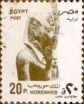 Sellos de Africa - Egipto -  Intercambio 0,20 usd 20 piastras 1993
