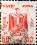 Stamps : Africa : Egypt :  Intercambio 0,30 usd 55 miles. 1991