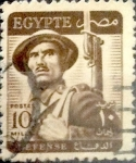 Sellos de Africa - Egipto -  Intercambio 0,20 usd 10 miles. 1953