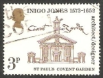 Stamps United Kingdom -  692 - 400 anivº del nacimiento del arquitecto Inigo Jones