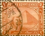 Stamps Egypt -  Intercambio 1,50 usd 2 piastras 1879