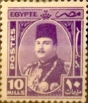 Stamps : Africa : Egypt :  Intercambio 0,20 usd 10 miles. 1944
