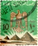 Sellos de Africa - Egipto -  Intercambio 0,20 usd 10 miles. 1964
