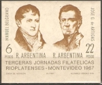 Sellos de America - Argentina -  MANUEL  BELGRANO  Y  JOSÈ  ARTIGAS