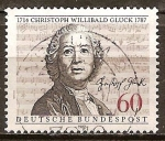 Stamps Germany -  Bicentenario de la muerte de Christoph Willibald Gluck (compositor).