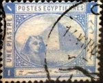 Stamps Egypt -  Intercambio 0,20 usd 1 piastras 1884