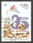 Stamps Cuba -  3619 - 35 anivº de la UJC