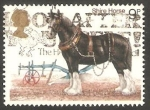 Sellos de Europa - Reino Unido -  868 - Caballo de raza