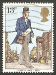 Stamps United Kingdom -  911 - Cartero, en Londres 1839