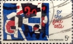 Stamps United States -  Intercambio cxrf2 0,20 usd 5 cents. 1964