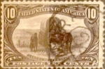 Sellos de America - Estados Unidos -  Intercambio 32,50 usd 10 cents. 1898
