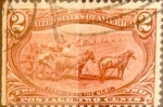 Sellos de America - Estados Unidos -  Intercambio 2,50 usd 2 cents. 1898