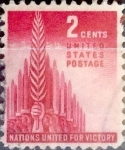 Sellos de America - Estados Unidos -  Intercambio 0,20 usd 2 cents. 1943