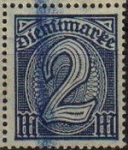 Stamps Europe - Germany -  DEUTSCHES REICH 1920 Scott O12 Sello Serie Básica Números Alemania Mitchel D32