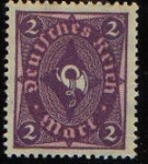 Stamps : Europe : Germany :  Deutsches Reich 1922 Scott 150 Sello Nuevo ** Post Horn 2 Alemania Germany 