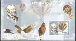 Stamps Democratic Republic of the Congo -  Julio Verne, Cinco semanas en globo