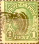 Sellos de America - Estados Unidos -  Intercambio 0,75 usd 1 cents. 1923