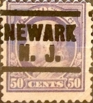 Stamps United States -  Intercambio 0,75 usd 50 cents. 1917
