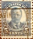 Sellos de America - Estados Unidos -  Intercambio 0,30 usd 5 cents. 1922