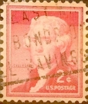 Sellos de America - Estados Unidos -  Intercambio 0,20 usd 2 cents. 1954