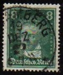 Stamps Germany -  DEUTSCHES REICH 1926 Scott354 Sello Poeta Johann Wolfgang Von Goethe Alemania
