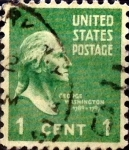 Sellos de America - Estados Unidos -  Intercambio 0,20 usd 1 cents. 1938