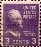 Sellos de America - Estados Unidos -  Intercambio 0,20 usd 3 cents. 1938