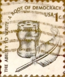 Sellos de America - Estados Unidos -  Intercambio 0,20 usd 1 cents. 1977
