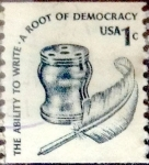 Stamps United States -  Intercambio 0,20 usd 1 cents. 1980