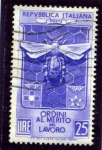 Stamps Italy -  Creacion de la Orden al merito del trabajo