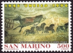 Stamps : Europe : San_Marino :  FRANCIA - Sitios prehistóricos y cuevas con pinturas del valle del Vézère 