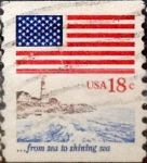 Stamps United States -  Intercambio 0,20 usd 18 cents. 1981