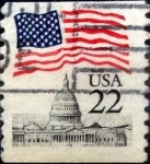 Stamps United States -  Intercambio 0,20 usd 22  cents. 1985